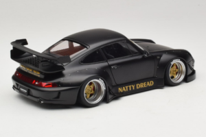 Porsche 911 993 RWB Matt Black With Gold Wheels AUTOart 1:18 78154 Kompozit – obrázek 3 z 8