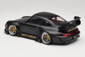 Porsche 911 993 RWB Matt Black With Gold Wheels AUTOart 1:18 78154 Kompozit – obrázek 7 z 8