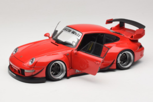 Porsche 911 993 RWB Červený Gun Grey Wheels AUTOart 1:18 78153 Kompozit – obrázek 2 z 8