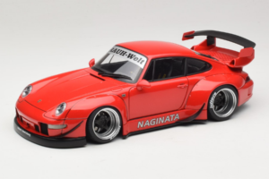 Porsche 911 993 RWB Červený Gun Grey Wheels AUTOart 1:18 78153 Kompozit