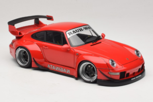 Porsche 911 993 RWB Červený Gun Grey Wheels AUTOart 1:18 78153 Kompozit – obrázek 6 z 8
