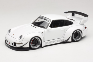 Porsche 911 993 RWB Bílý Gun Grey Wheels AUTOart 1:18 78150 Kompozit