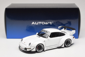 Porsche 911 993 RWB Bílý Gun Grey Wheels AUTOart 1:18 78150 Kompozit – obrázek 8 z 8