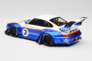 Porsche 911 993 RWB X Liberty Walk Bílý S Modrou GT Spirit 1:18 GT530 Pryskyřice – obrázek 5 z 8