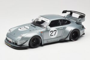 Porsche 911 993 RWB Yuiitsumuni Stříbrný GT Spirit 1:18 GT522 Pryskyřice