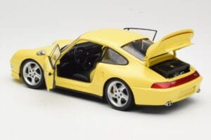 Porsche 911 993 Turbo S Žlutý UT Models 1:18 27836 Kov – obrázek 5 z 8