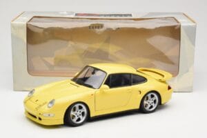 Porsche 911 993 Turbo S Žlutý UT Models 1:18 27836 Kov – obrázek 8 z 8