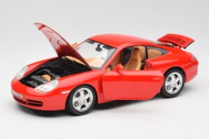 Porsche 911 996 Carrera 4 Červený Bburago 1:18 30085 Kov – obrázek 2 z 8