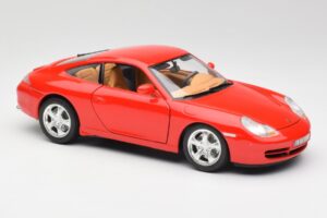 Porsche 911 996 Carrera 4 Červený Bburago 1:18 30085 Kov – obrázek 6 z 8