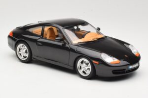 Porsche 911 996 Carrera Černý Bburago 1:18 3385-M2 Kov – obrázek 6 z 8