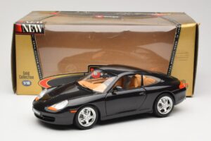 Porsche 911 996 Carrera Černý Bburago 1:18 3385-M2 Kov – obrázek 8 z 8