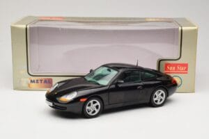 Porsche 911 996 Carrera Černý Sun Star 1:18 1202 Kov – obrázek 8 z 8