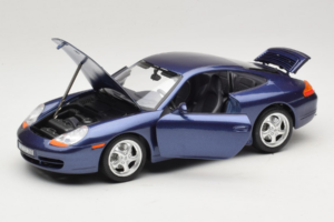 Porsche 911 996 Carrera Modrý Bburago 1:18 WAP02100897 Kov – obrázek 2 z 8