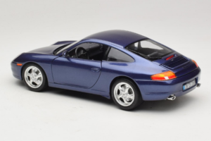 Porsche 911 996 Carrera Modrý Bburago 1:18 WAP02100897 Kov – obrázek 7 z 8