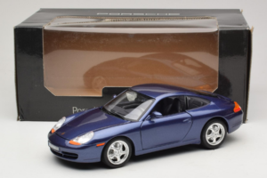 Porsche 911 996 Carrera Modrý Bburago 1:18 WAP02100897 Kov – obrázek 8 z 8