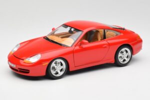 Porsche 911 996 Carrera Červený Bburago 1:18 3385 Kov