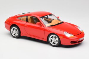 Porsche 911 996 Carrera Červený Bburago 1:18 3385 Kov – obrázek 6 z 8