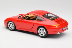 Porsche 911 996 Carrera Červený Bburago 1:18 3385 Kov – obrázek 7 z 8