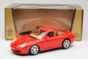 Porsche 911 996 Carrera Červený Bburago 1:18 3385 Kov – obrázek 8 z 8