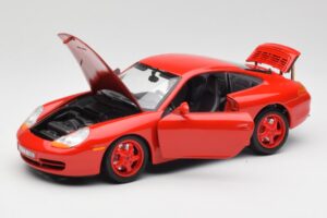 Porsche 911 996 Carrera Červený Limitovaná Edice Bburago 1:18 3385-M1 Kov – obrázek 2 z 8