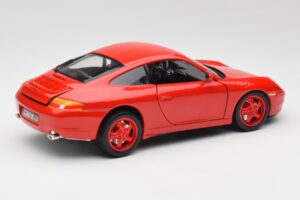 Porsche 911 996 Carrera Červený Limitovaná Edice Bburago 1:18 3385-M1 Kov – obrázek 3 z 8