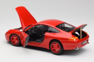 Porsche 911 996 Carrera Červený Limitovaná Edice Bburago 1:18 3385-M1 Kov – obrázek 5 z 8