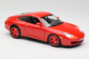 Porsche 911 996 Carrera Červený Limitovaná Edice Bburago 1:18 3385-M1 Kov – obrázek 6 z 8