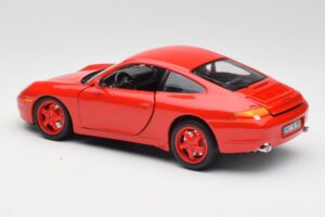 Porsche 911 996 Carrera Červený Limitovaná Edice Bburago 1:18 3385-M1 Kov – obrázek 7 z 8