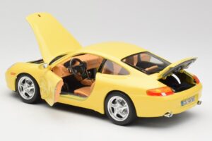 Porsche 911 996 Carrera Žlutý Bburago 1:18 30085-M1 Kov – obrázek 5 z 8