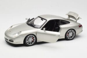 Porsche 911 996 GT3 Stříbrný Hot Wheels 1:18 C2590 Kov – obrázek 2 z 8