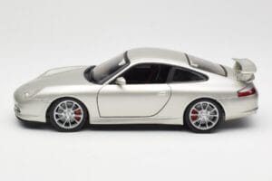 Porsche 911 996 GT3 Stříbrný Hot Wheels 1:18 C2590 Kov – obrázek 4 z 8