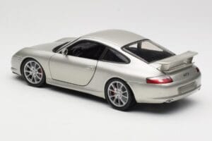 Porsche 911 996 GT3 Stříbrný Hot Wheels 1:18 C2590 Kov – obrázek 7 z 8