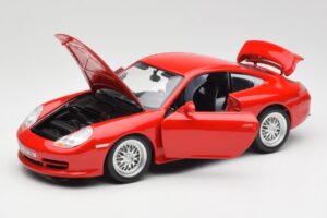 Porsche 911 996 GT3 Strasse Červený Bburago 1:18 30395 Kov – obrázek 2 z 8