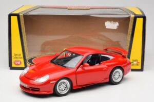 Porsche 911 996 GT3 Strasse Červený Bburago 1:18 30395 Kov – obrázek 8 z 8