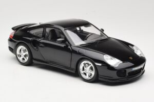 Porsche 911 996 Turbo Černý Bburago 1:18 18-12030 Kov – obrázek 6 z 8
