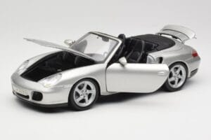 Porsche 911 996 Turbo Kabriolet Stříbrný Maisto 1:18 31660 Kov – obrázek 2 z 8
