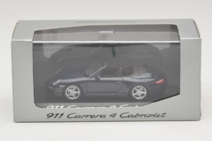 Porsche 911 997 Carrera 4 Kabriolet Tmavě Modrý Minichamps 1:43 WAP02015216-P1 Kov – obrázek 4 z 4