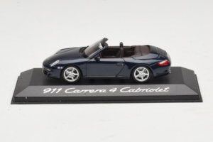 Porsche 911 997 Carrera 4 Kabriolet Tmavě Modrý Minichamps 1:43 WAP02015216-P1 Kov