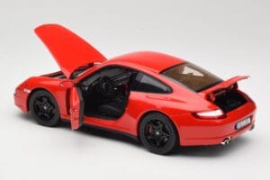 Porsche 911 997 Carrera 4S Červený Norev 1:18 187510 Kov – obrázek 5 z 8