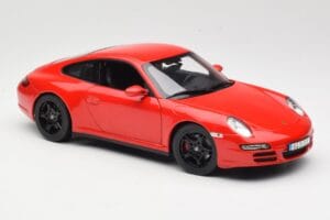 Porsche 911 997 Carrera 4S Červený Norev 1:18 187510 Kov – obrázek 6 z 8