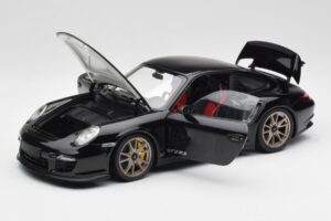 Porsche 911 997 GT2 RS Černý & Stříbrný Kola Minichamps 1:18 100069401 Kov – obrázek 2 z 8