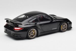 Porsche 911 997 GT2 RS Černý & Stříbrný Kola Minichamps 1:18 100069401 Kov – obrázek 3 z 8