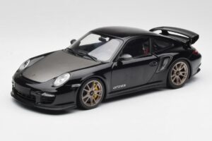 Porsche 911 997 GT2 RS Černý & Stříbrný Kola Minichamps 1:18 100069401 Kov