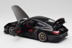 Porsche 911 997 GT2 RS Černý & Stříbrný Kola Minichamps 1:18 100069401 Kov – obrázek 5 z 8
