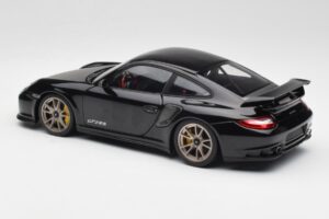 Porsche 911 997 GT2 RS Černý & Stříbrný Kola Minichamps 1:18 100069401 Kov – obrázek 7 z 8