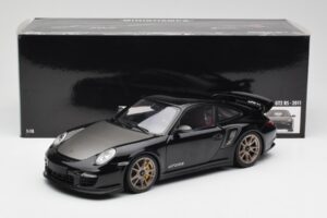 Porsche 911 997 GT2 RS Černý & Stříbrný Kola Minichamps 1:18 100069401 Kov – obrázek 8 z 8