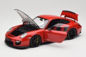 Porsche 911 997 GT2 RS Červený S Černými Koly Minichamps 1:18 100069407 Kov – obrázek 2 z 8