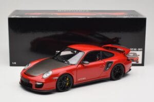 Porsche 911 997 GT2 RS Červený S Černými Koly Minichamps 1:18 100069407 Kov – obrázek 8 z 8