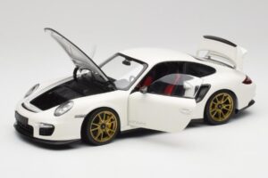 Porsche 911 997 GT2 RS Bílý & Zlatý Kola Minichamps 1:18 100069406 Kov – obrázek 2 z 8