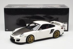 Porsche 911 997 GT2 RS Bílý & Zlatý Kola Minichamps 1:18 100069406 Kov – obrázek 8 z 8